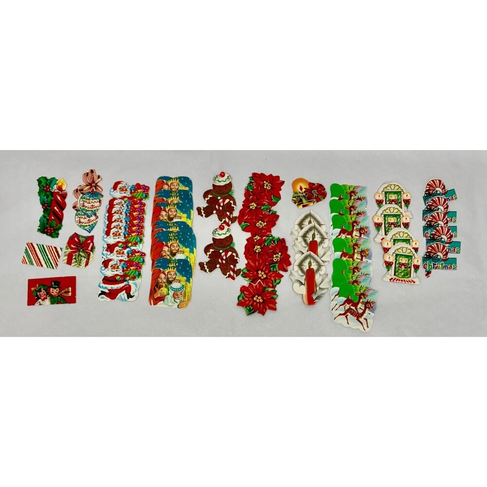 Vtg Christmas Seals Gummed Die Cut Huge Lot 100+ 1950's 1960's Ephemera